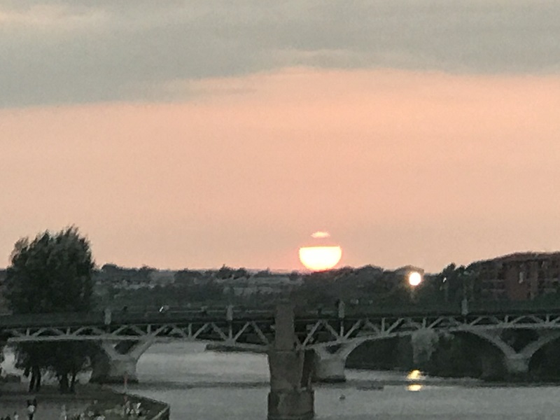 Coucher de soleil à Toulouse